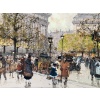 GALIEN LALOUE Tableau 20è Paris Animation Aux 3 Quartiers à La Madeleine Gouache Aquarelle Certificat d’authenticité | Biron 