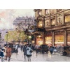 GALIEN LALOUE Tableau 20è Paris Animation Aux 3 Quartiers à La Madeleine Gouache Aquarelle Certificat d’authenticité | Biron 