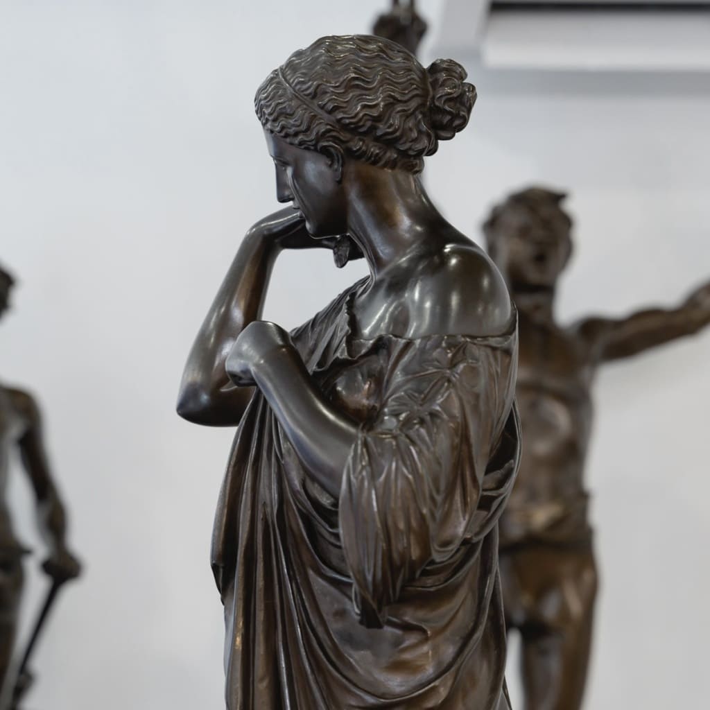 Sculpture – Diane De Gabies , Ferdinand Barbedienne Fondeur – Bronze | Biron 