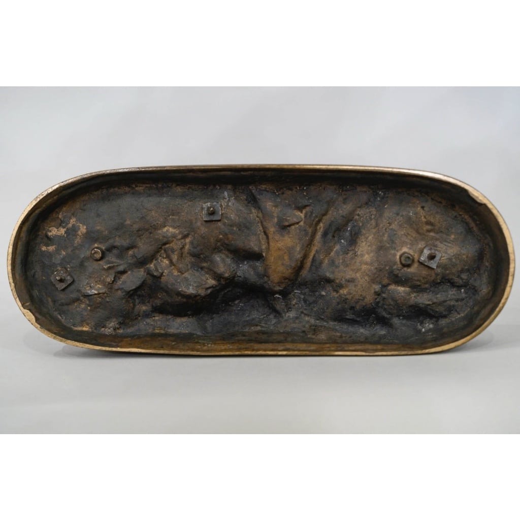 Sculpture – Chien Braque « Marly » , Pierre – Jules Mêne (1810-1879) – Bronze | Biron 