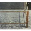 1970′ Table Basse Jacques QUINET, Pour la Maison MALABERT. Laiton Poli. L : 111 cm X 56 cm x H :37 cm | Biron 