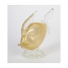 Paire de sculpture en verre représentant un poisson, Murano, XXème siècle. | Biron 