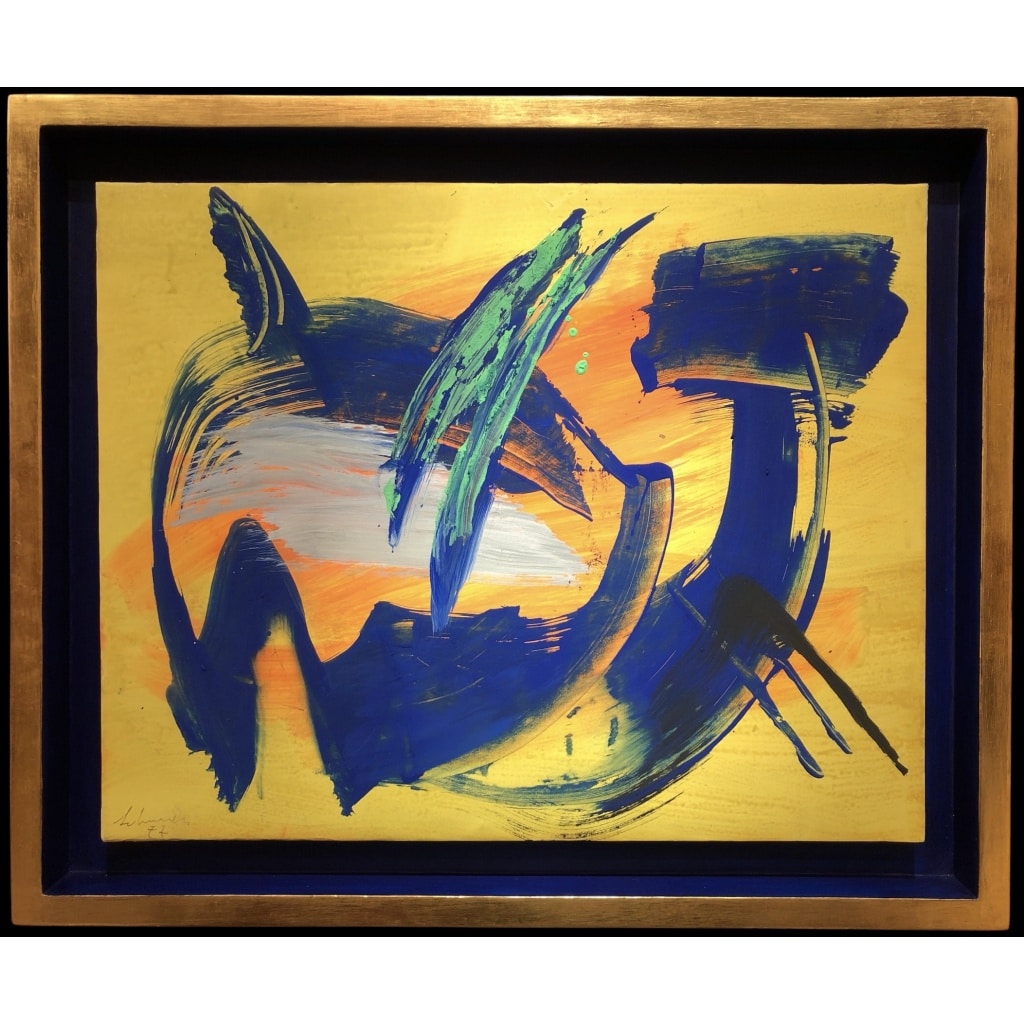 SCHNEIDER Gérard Sans Titre 1977 Acrylique Gouache Sur Papier Signé Daté 1977catalogue Raisonné | Biron 