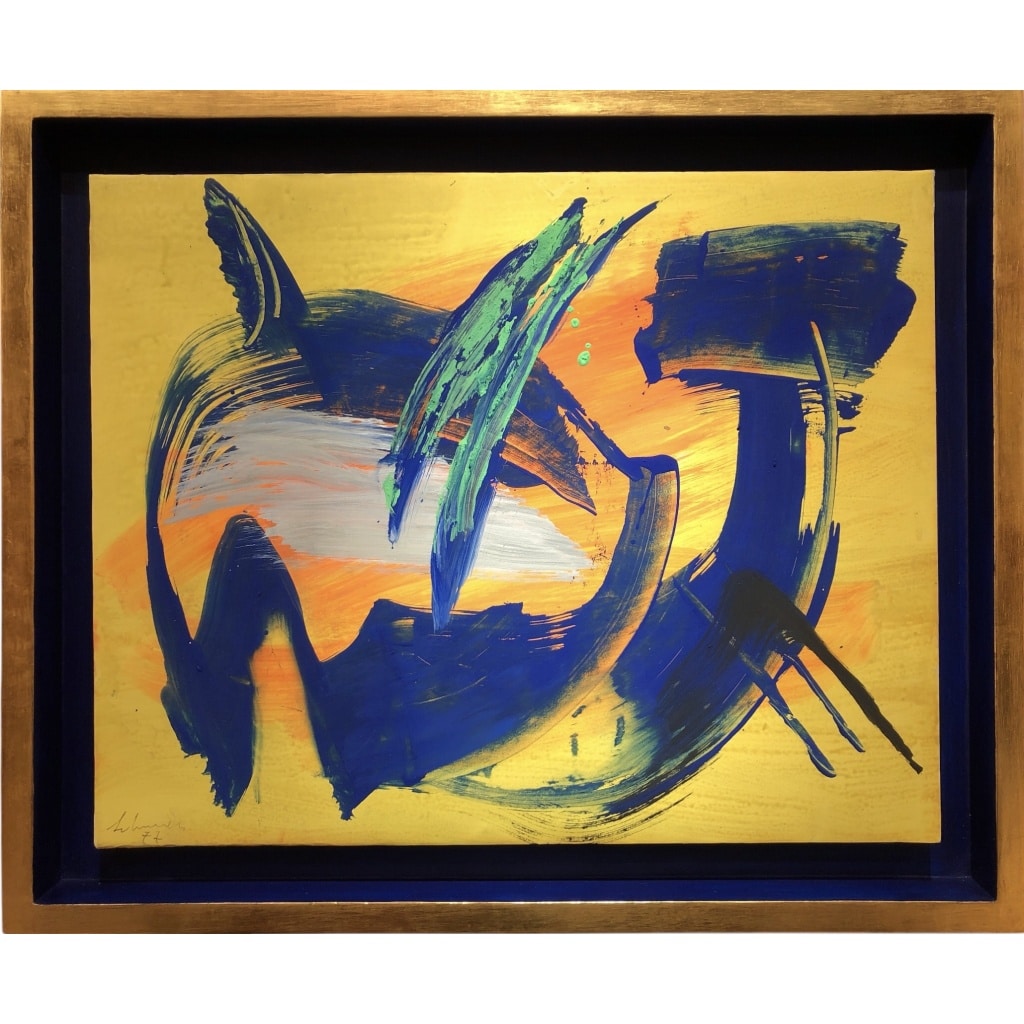 SCHNEIDER Gérard Sans Titre 1977 Acrylique Gouache Sur Papier Signé Daté 1977catalogue Raisonné | Biron 