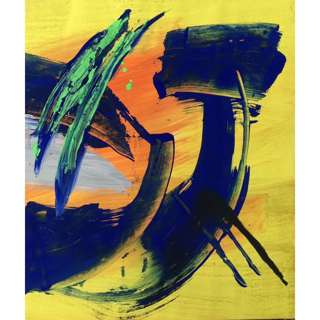 SCHNEIDER Gérard Sans Titre 1977 Acrylique Gouache Sur Papier Signé Daté 1977catalogue Raisonné | Biron 