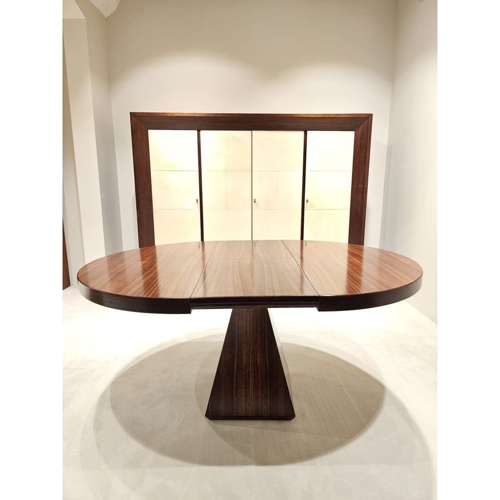Table ronde de salle à manger en palissandre de Vittorio INTROINI | Biron 