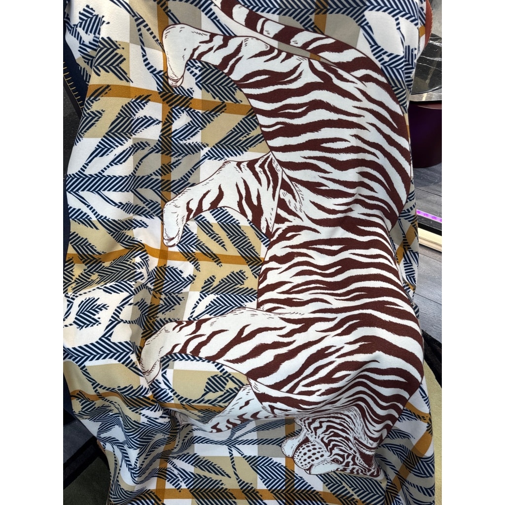 HERMES ,Plaid Tigre Altaï | Biron 