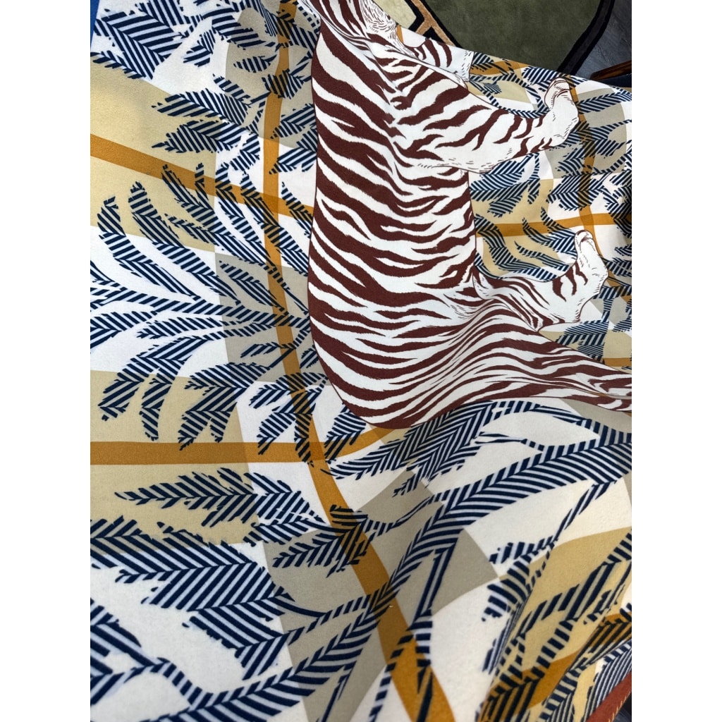HERMES ,Plaid Tigre Altaï | Biron 