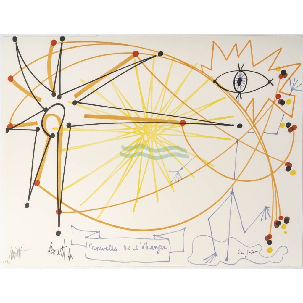 Lithograph by Raymond MORETTI and Jean COCTEAU | Biron