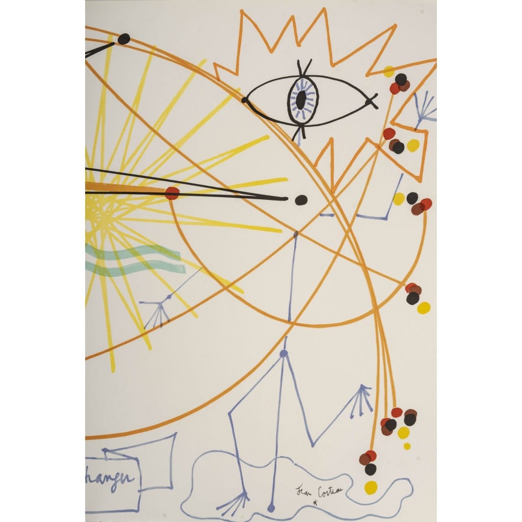 Lithograph by Raymond MORETTI and Jean COCTEAU | Biron