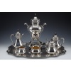 A. AUCOC – Service THE/CAFE 6 pieces argent XIXè | Biron 