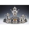 A. AUCOC – Service THE/CAFE 6 pieces argent XIXè | Biron 