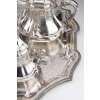 A. AUCOC – Service THE/CAFE 6 pieces argent XIXè | Biron 