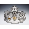A. AUCOC – Service THE/CAFE 6 pieces argent XIXè | Biron 