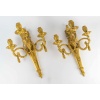 Importante paire d’appliques d’époque Louis XVI aux Béliers en bronze ciselé et doré vers 1770 | Biron 