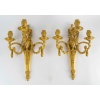 Importante paire d’appliques d’époque Louis XVI aux Béliers en bronze ciselé et doré vers 1770 | Biron 