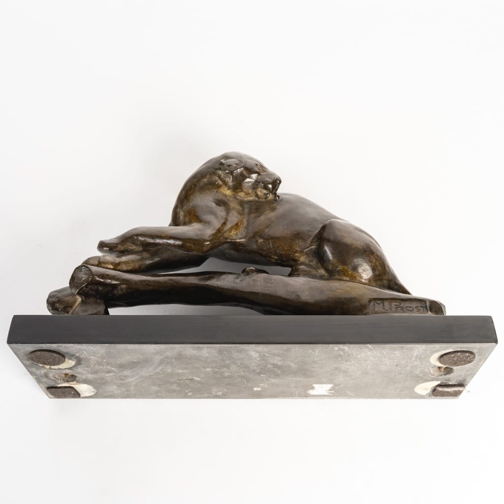Maurice PROST (1894 – 1967) Panthère au repos | Biron 