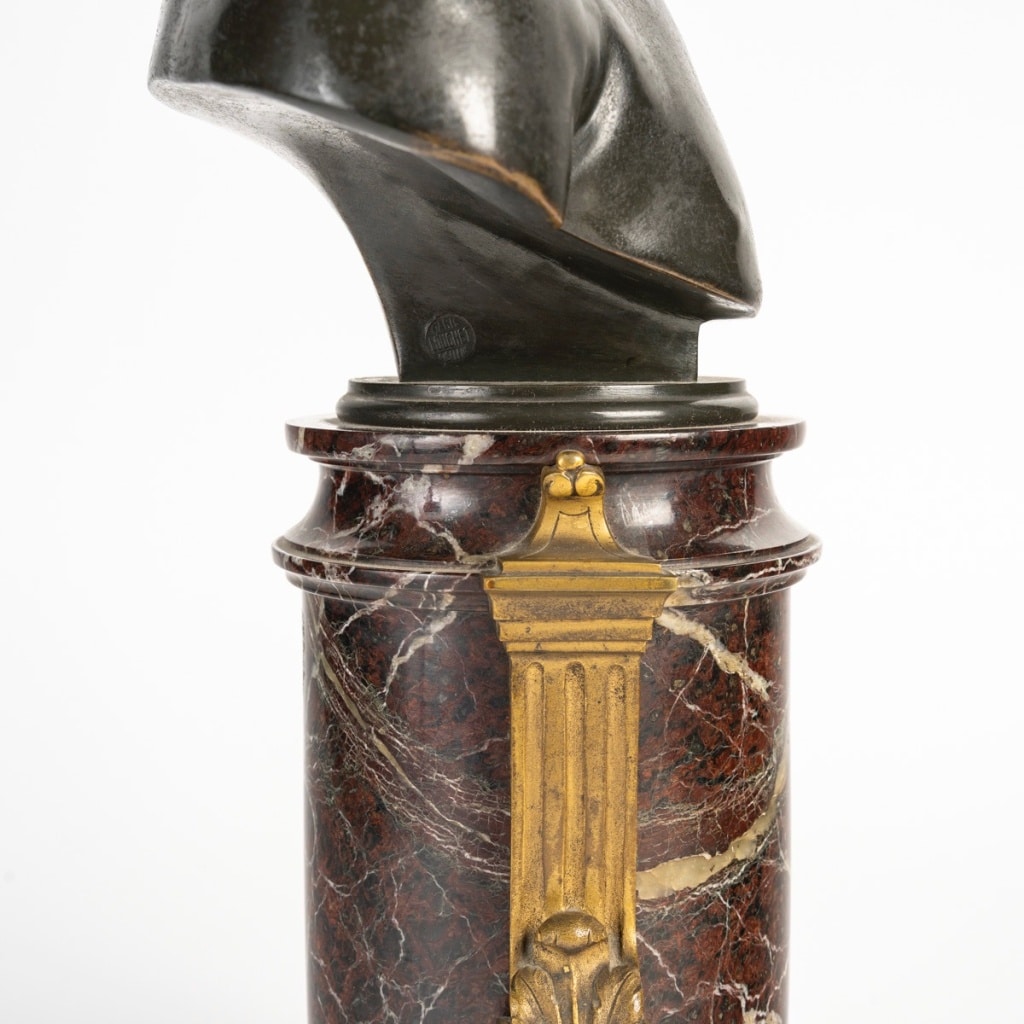 D’après Jean-Antoine Houdon (1741-1828) Buste en bronze de Louise Brongniart (1772-1845) | Biron 