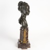D’après Jean-Antoine Houdon (1741-1828) Buste en bronze de Louise Brongniart (1772-1845) | Biron 