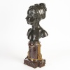 D’après Jean-Antoine Houdon (1741-1828) Buste en bronze de Louise Brongniart (1772-1845) | Biron 