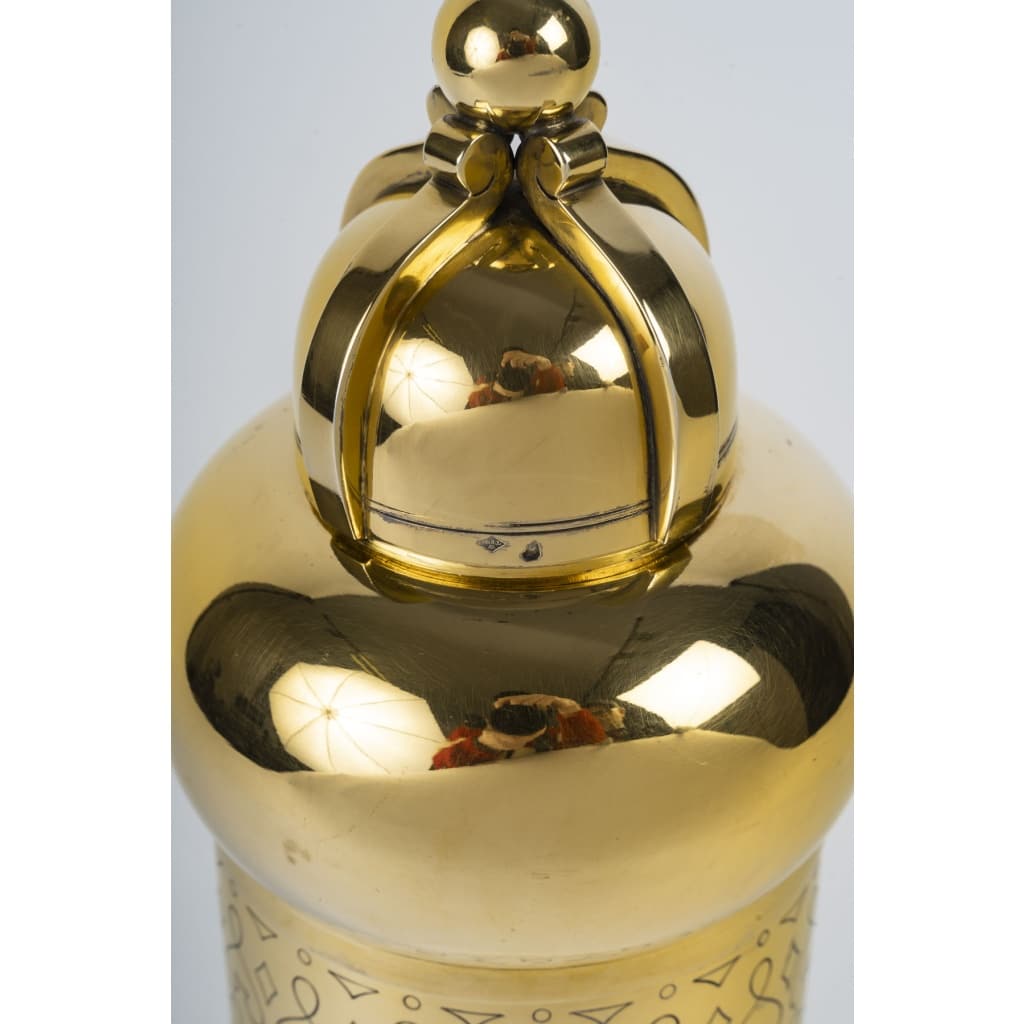 TETARD Frères – SHAKER en Vermeil XXe ART DECO | Biron 