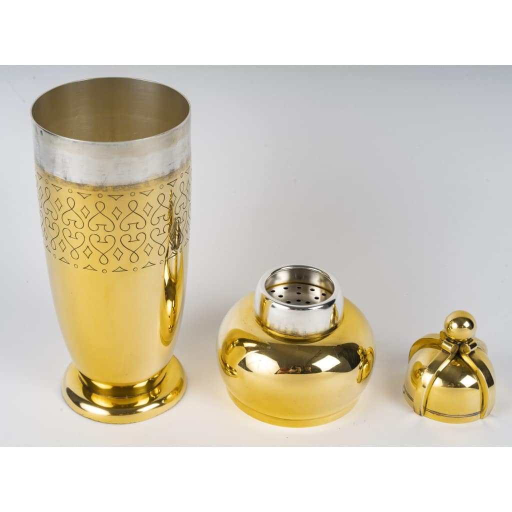 TETARD Frères – SHAKER en Vermeil XXe ART DECO | Biron 
