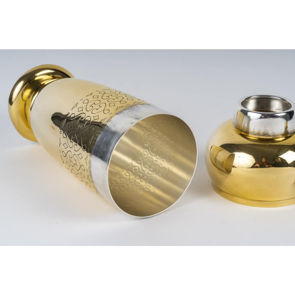 TETARD Frères – SHAKER en Vermeil XXe ART DECO | Biron 