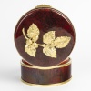 Boite en porcelaine cerclé d’une monture en bronze signé Paul Millet, période art nouveau. | Biron 