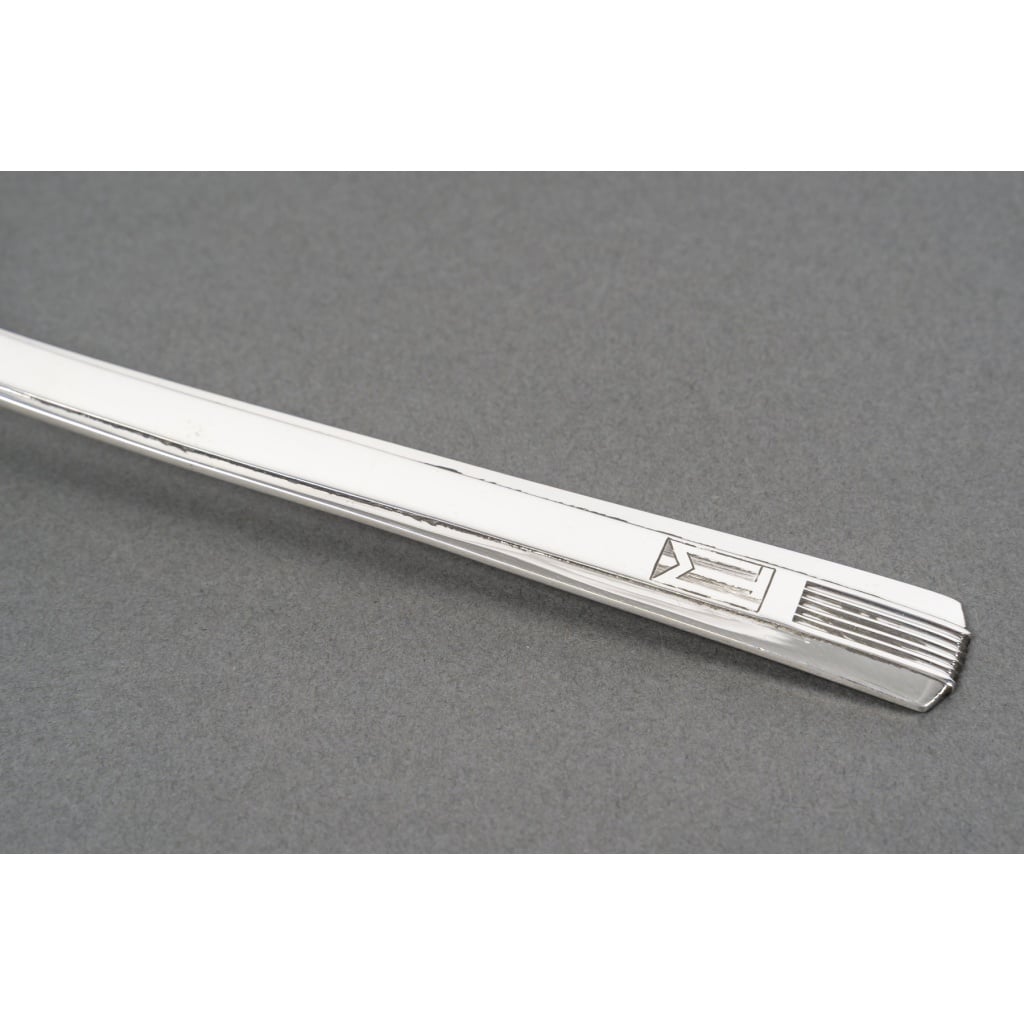 CARDEILHAC – Cuillère à sauce en argent ART DECO vers 1930 | Biron 