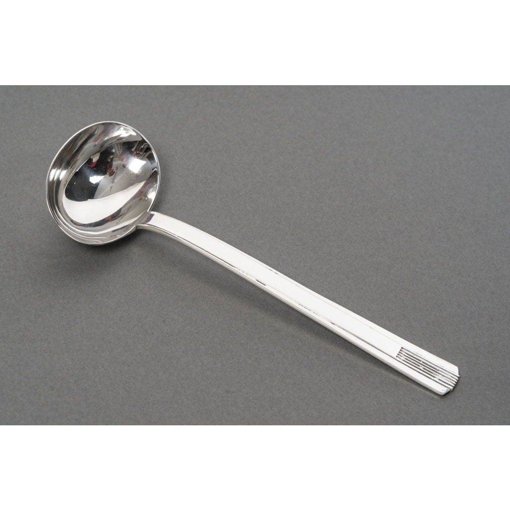 CARDEILHAC – Cuillère à sauce en argent ART DECO vers 1930 | Biron 