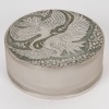 Boite « Rambouillet » verre blanc patiné gris vert de René LALIQUE | Biron 