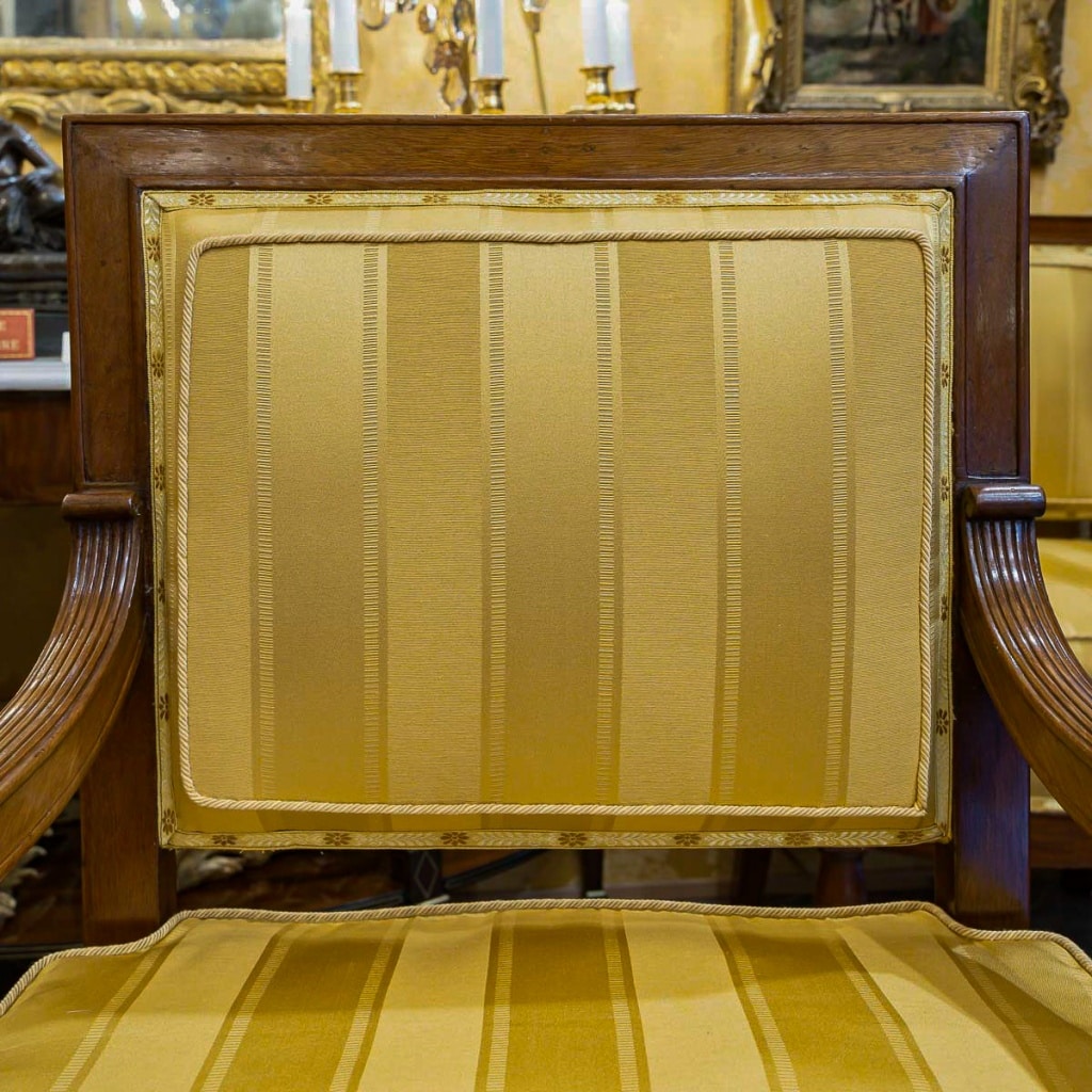 François Honoré Jacob (1770-1841) – Quatre grands fauteuils en acajou d’époque Empire vers 1810 | Biron 