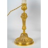 Paire de Bougeoirs vers 1820 de Style Louis XVI en Bronze Ciselé, Montée en Lampes | Biron 