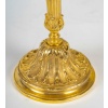 Paire de Bougeoirs vers 1820 de Style Louis XVI en Bronze Ciselé, Montée en Lampes | Biron 