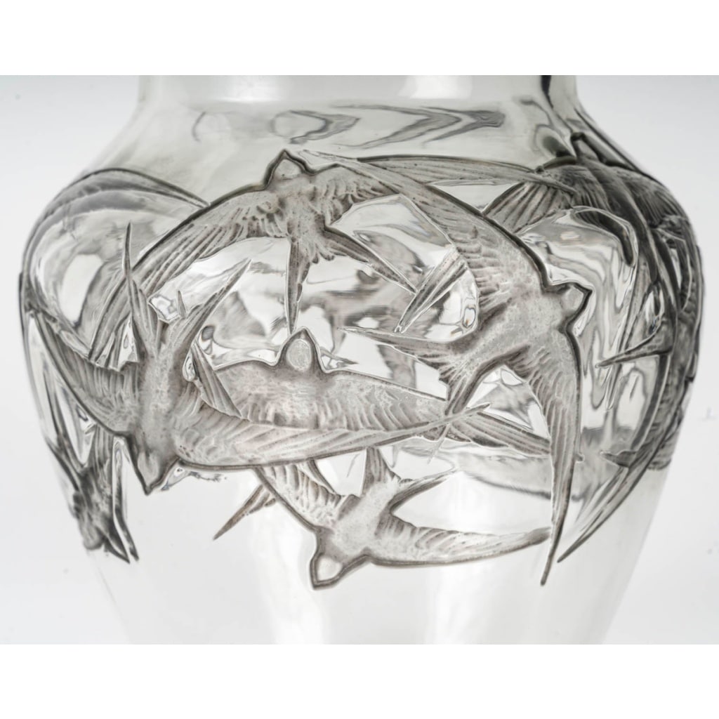René Lalique, 1919 Vase » Hirondelles » | Biron 