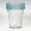 Vase « Boutons d’Or » verre blanc patiné bleu de René LALIQUE | Biron 