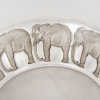 Coupe « Eléphants » verre blanc patiné gris de René LALIQUE | Biron 