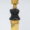 Paire de flambeaux Aux Merveilleuses attribuée à Claude Galle vers 1810, montée en lampes | Biron 