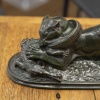 Sculpture – Tigre Dévorant Un Gavial , Antoine – Louis Barye (1795-1875) – Bronze | Biron 