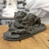Sculpture – Tigre Dévorant Un Gavial , Antoine – Louis Barye (1795-1875) – Bronze | Biron 