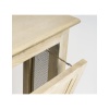 Cache-radiateur en bois cérusé et peint, XXème siècle. | Biron 