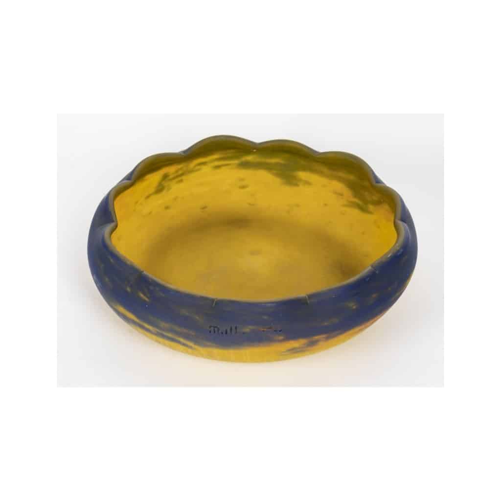 Coupe en pâte de verre Muller Frères, 1900, Art Nouveau. | Biron 