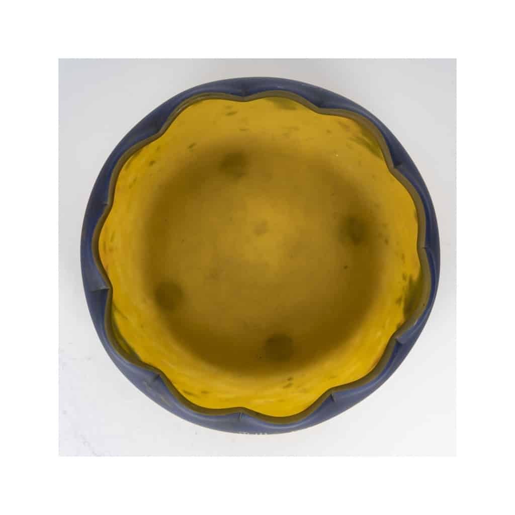 Coupe en pâte de verre Muller Frères, 1900, Art Nouveau. | Biron 