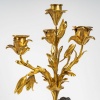 Paire de candélabres de style Louis XVI en bronze à décor de Faunes, montés en lampes | Biron 