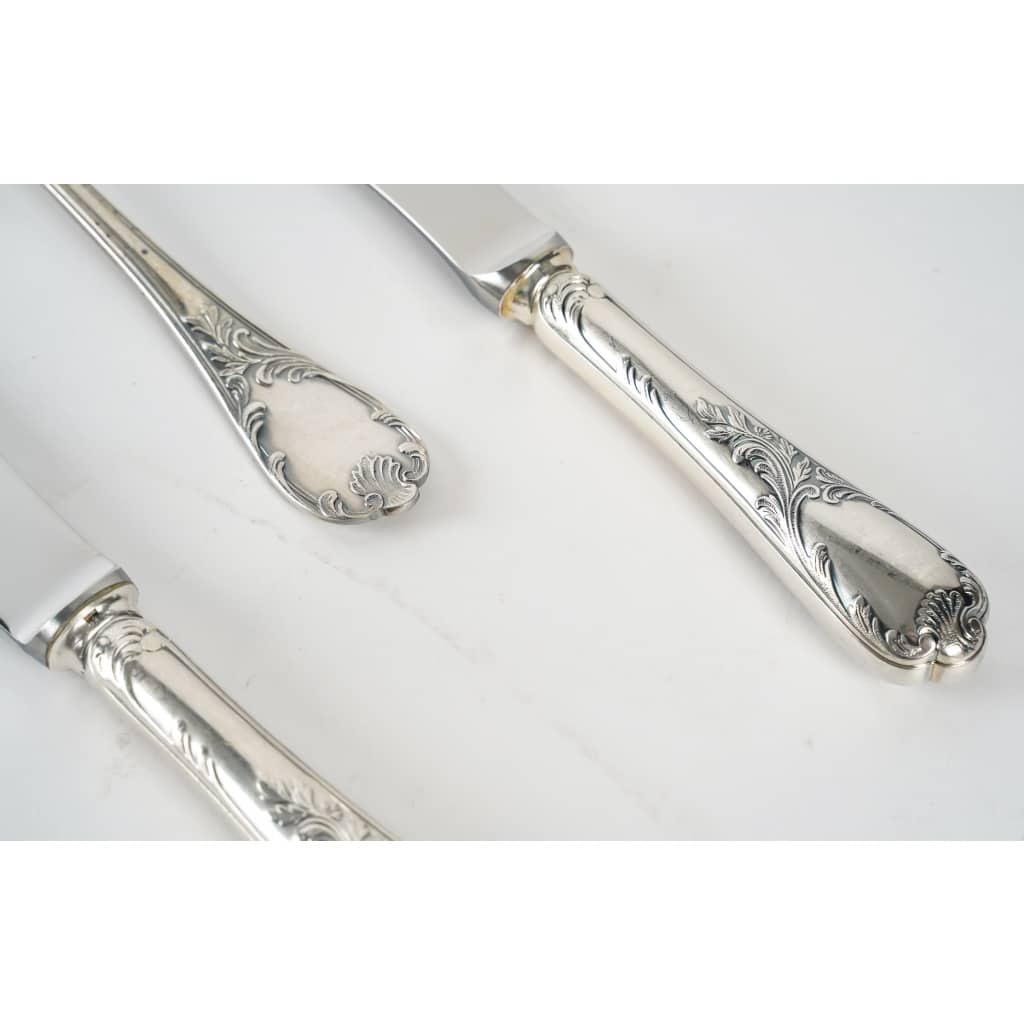 Ménagère Christofle Marly En Métal Argenté – 144 Pièces Pour 12 Personnes – Excellent état | Biron 