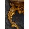 Console en bois sculpté et doré à décor Rocaille Italie fin du XVIIIème siècle | Biron 
