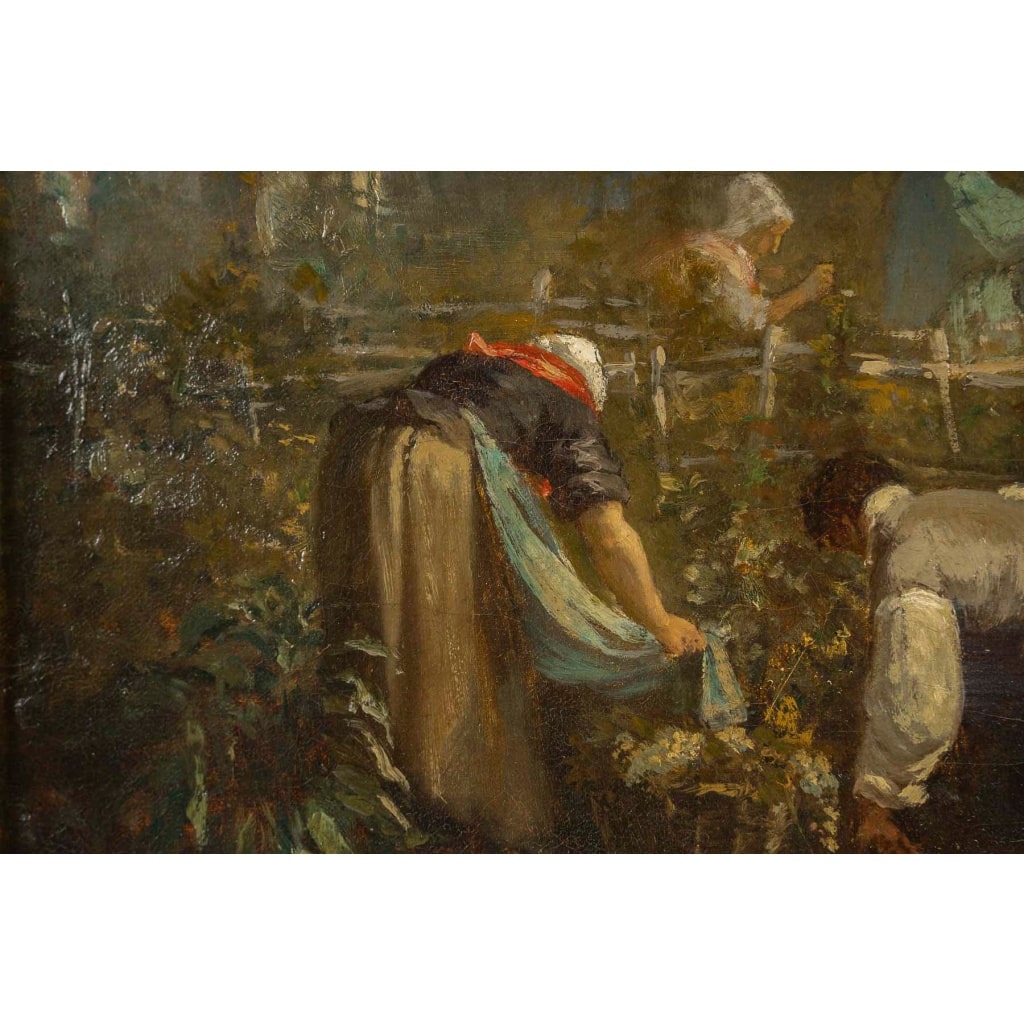 Alexis Joseph Mazerolle (1826-1889) Les vendanges huile sur toile vers 1850-1860 | Biron 