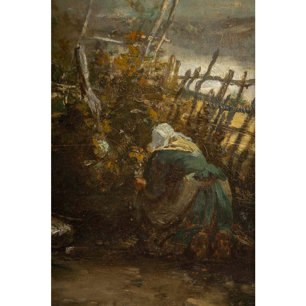 Alexis Joseph Mazerolle (1826-1889) Les vendanges huile sur toile vers 1850-1860 | Biron 