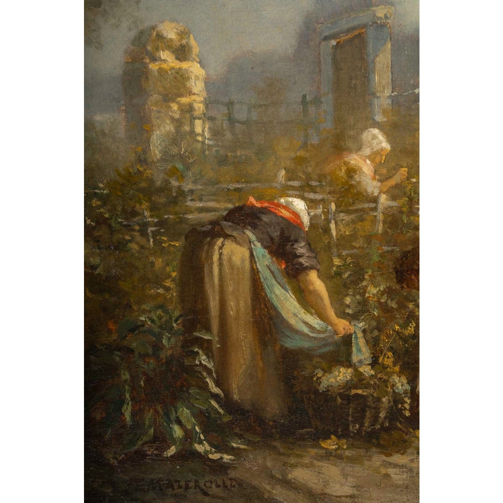 Alexis Joseph Mazerolle (1826-1889) Les vendanges huile sur toile vers 1850-1860 | Biron 