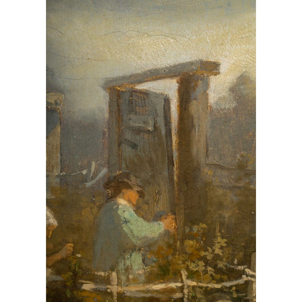 Alexis Joseph Mazerolle (1826-1889) Les vendanges huile sur toile vers 1850-1860 | Biron 